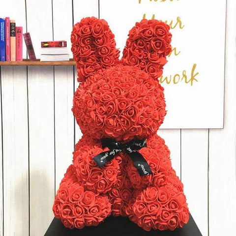 Flower Red Bunny